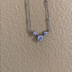 Danity faux diamond necklace 325 SILVER